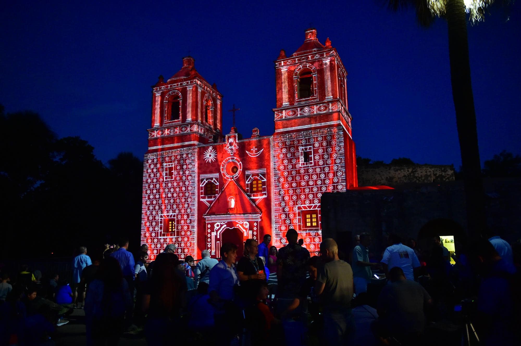 Holiday lights in San Antonio